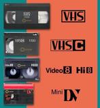 Digitaliseer uw oude vhs, vhs-c, hi8 en Mini DV cassetten, Ophalen of Verzenden, Zo goed als nieuw