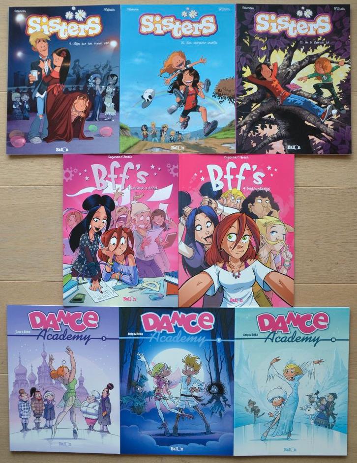 Pakket strips - Sisters, Bff's, Dance Academy, Boeken, Stripverhalen, Gelezen, Meerdere stripboeken, Ophalen