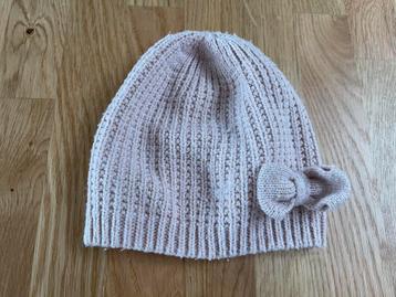 Bonnet rose paillettes H&M t.92/104, Kinderen en Baby's, Kinderkleding | Mutsen, Sjaals en Handschoenen, Gebruikt, Meisje, H&M