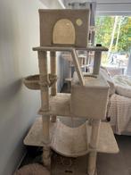 Arbre a chat beige et un panier, Enlèvement, Utilisé