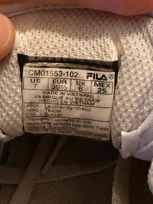 Filla sneaker schoen kuntleer maat 39, Kleding | Heren, Schoenen, Zo goed als nieuw, Sneakers, Wit, Ophalen