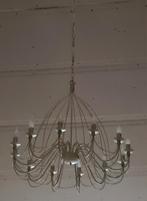 Mooie luster 12 lampen, Huis en Inrichting, Ophalen, Gebruikt, Metaal, Landelijk