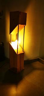 Houten staan lamp led, Huis en Inrichting, Lampen | Vloerlampen, Ophalen