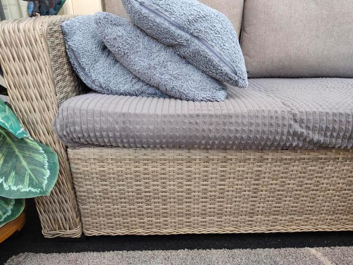 Rotan kunstof tuinzet, Tuin en Terras, Tuinsets en Loungesets, Rotan, Bank, Ophalen of Verzenden