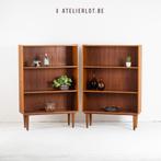 Vintage set 2 open boekenkasten, Huis en Inrichting, Ophalen, Gebruikt