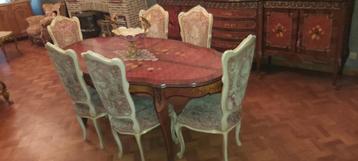 Unieke Vintage Salonset en Eetkamer beschikbaar voor biedingen