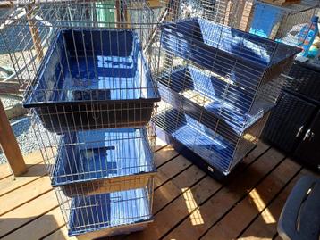 2 konijnenflats te koop 3 hoog 1 met trapjes en 1 zonder, Dieren en Toebehoren, Ophalen, Gebruikt, 90 cm of meer, 75 tot 110 cm