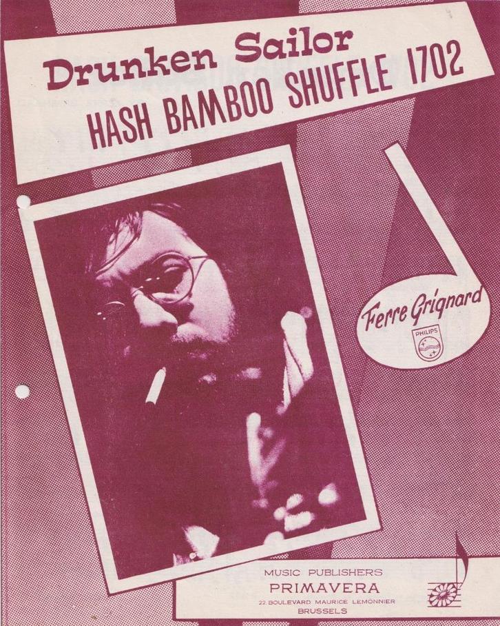 Ferre Grignard - Drunken Sailor - Bladmuziek - 1966, Muziek en Instrumenten, Bladmuziek, Gebruikt, Artiest of Componist, Overige genres