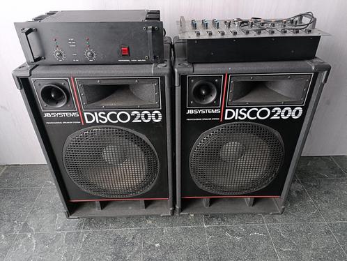 SET DISCO SYSTEEM, TV, Hi-fi & Vidéo, Enceintes, Utilisé, Autres types, 120 watts ou plus, Autres marques, Enlèvement