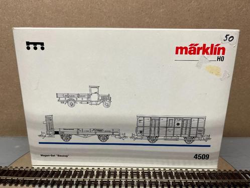 Lot Wagons Marklin HO 4509, Hobby en Vrije tijd, Modeltreinen | H0, Zo goed als nieuw, Wagon, Gelijkstroom of Wisselstroom, Märklin