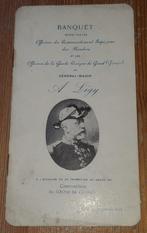 Menu banquet General-Major A. Ligy 1911 Gent Gand, Autres types, Autres, Enlèvement ou Envoi