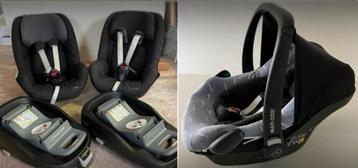 SET Maxi Cosi 0-3.5j (pebble, 2 * pearl, 2* family fix,..) beschikbaar voor biedingen