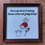 "wc" Tegel ingekaderd, Ophalen of Verzenden, Zo goed als nieuw