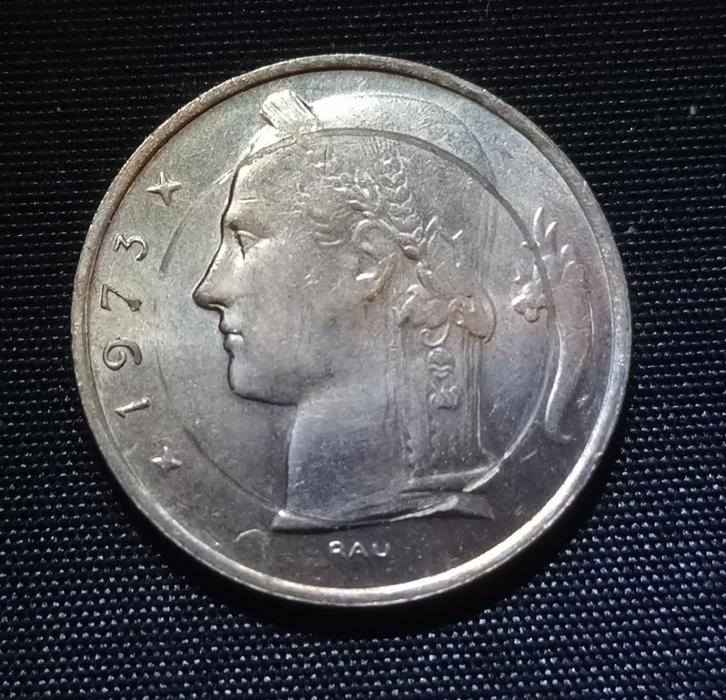 Misslag: 5 frank VL 1973 - Boudewijn I, Postzegels en Munten, Munten | België, Losse munt, Verzenden
