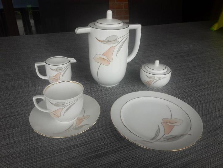 Koffieservies Bavaria porselein 10 personen., Huis en Inrichting, Keuken | Servies, Zo goed als nieuw, Porselein, Ophalen