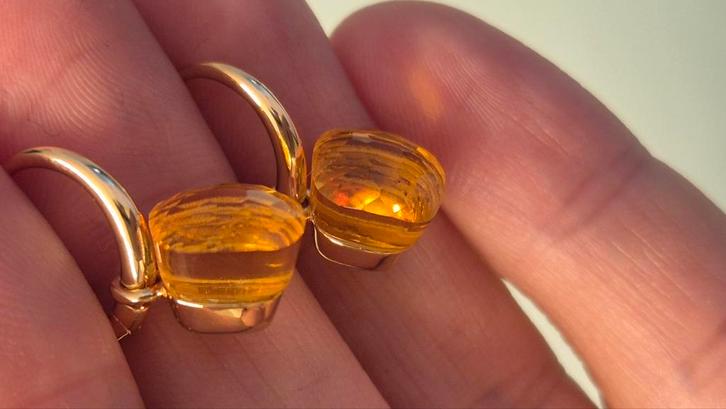 Elegante oorbellen in Pomellato Nudo-stijl, gemaakt van 925, Handtassen en Accessoires, Oorbellen, Nieuw, Goud, Geel, Ophalen of Verzenden