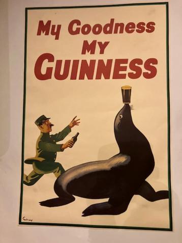 POSTER AFFICHE GUINNESS GILROY MY GOODNESS MY GUINNESS 1938 beschikbaar voor biedingen