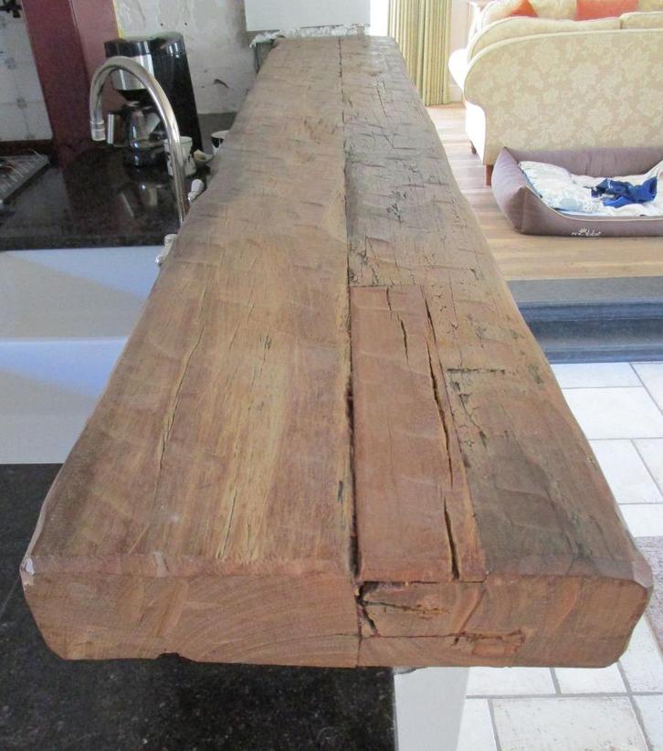 oude balk Azobe, Doe-het-zelf en Bouw, Hout en Planken, Gebruikt, Balk, Overige houtsoorten, 200 tot 250 cm, Ophalen