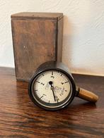 Antieke Bandendrukmeter, manometer Ets Bourdon Paris, Antiek en Kunst, Ophalen