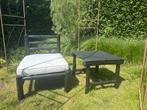 Massief houten tuinset, Ophalen, Zo goed als nieuw, Tuinset