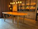 Massief eiken uitschuifbare eettafel – 150 tot 300 cm, Huis en Inrichting, Tafels | Eettafels, Ophalen, Gebruikt, 100 tot 150 cm