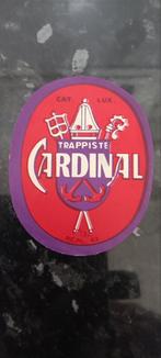 Oud bieretiket trappiste Cardinal br het Anker Mechelen, Verzamelen, Ophalen of Verzenden, Zo goed als nieuw
