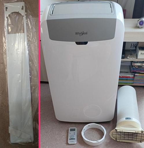 Mobiele airco Whirlpool eco silent, Elektronische apparatuur, Airco's, Gebruikt, Mobiele airco, Afstandsbediening, Ophalen