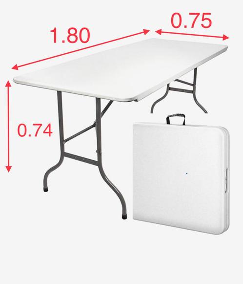 Table pliante Table d'appoint Table de fête, Maison & Meubles, Tables | Dessertes, Neuf, Synthétique, Enlèvement ou Envoi