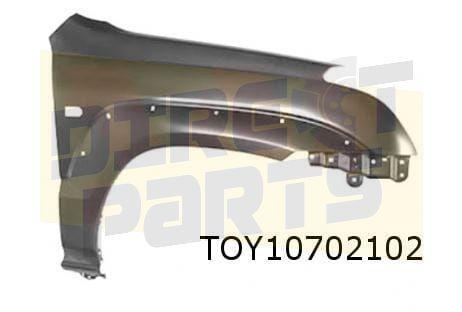 Toyota Land Cruiser 120 voorscherm Rechts (bij spatbordverbr, Auto-onderdelen, Carrosserie, Spatbord, Toyota, Nieuw, Verzenden