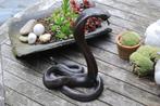 PRACHTIGE BRONZEN COBRA-SLANG, Antiek en Kunst, Ophalen of Verzenden, Brons