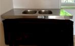 RVS dubbele spoelbak Varde Ikea, Ophalen, Gebruikt, 50 tot 75 cm, Overige kleuren
