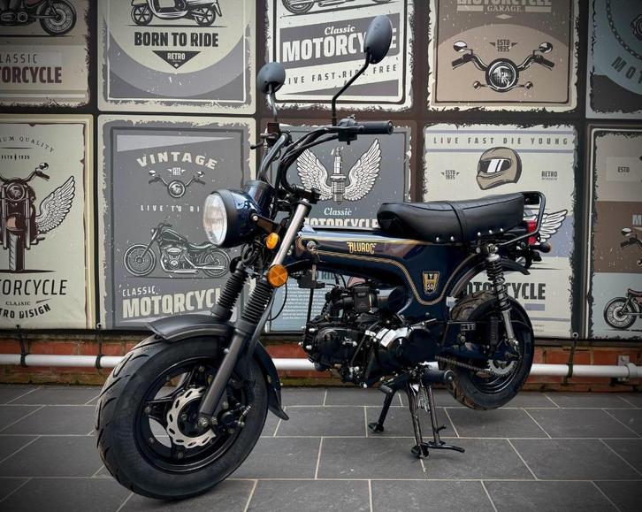Nieuwe BLUROC Heritage motorfiets — 25 km/u, 45 km/u & 125cc, Motoren, Motoren | Overige merken, Particulier, 11 kW of minder