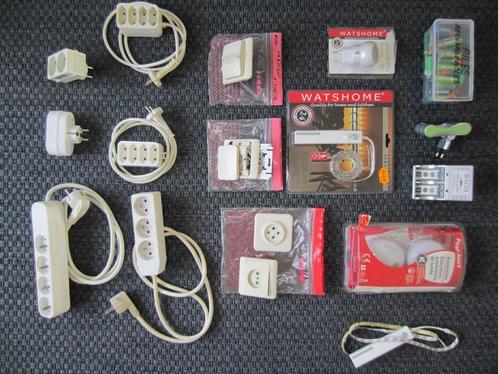 Lot divers - prises électriques ; led ; interrupteur etc., Bricolage & Construction, Électricité & Câbles, Utilisé, Interrupteur