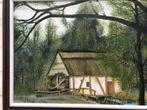 Schilderij Hoeve, Antiek en Kunst, Kunst | Schilderijen | Klassiek, Ophalen