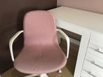 Chaise de bureau IKEA Langfjall avec accoudoirs, Bureaustoel, Roze, Zo goed als nieuw, Ophalen