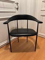 💚🤍❤️ Italiaanse vintage design stoel 🇮🇹, Huis en Inrichting, Stoelen, Ophalen, Zwart, Leer, Eén