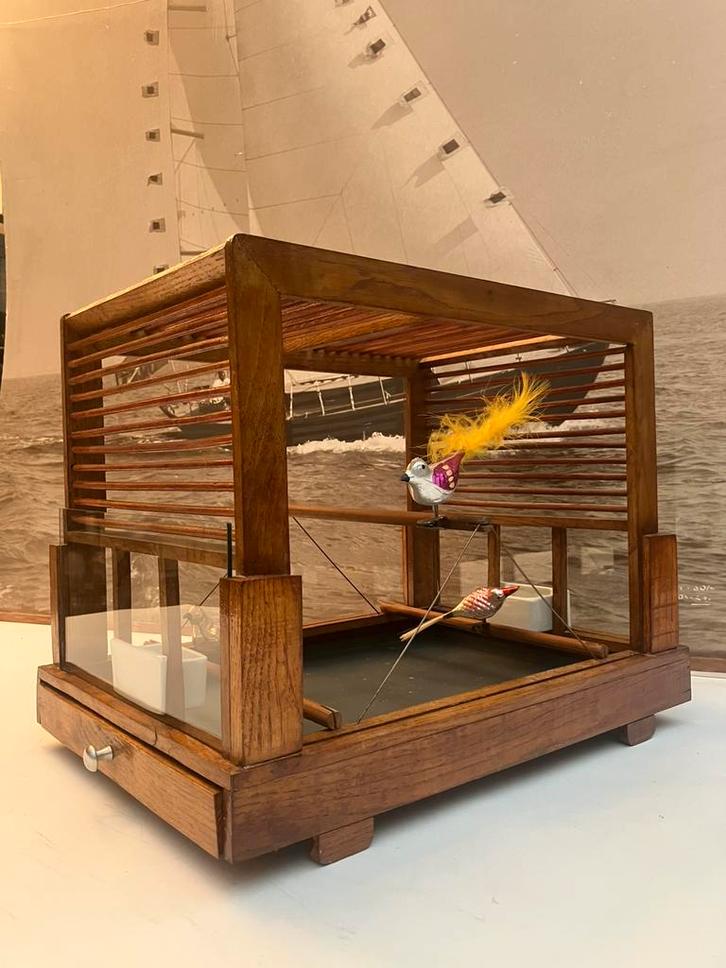 vogelkooi in Art Deco stijl, jaren ‘30, Antiek en Kunst, Curiosa en Brocante, Ophalen