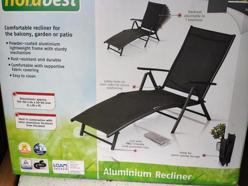 Tuinligstoel, Jardin & Terrasse, Chaises de jardin, Comme neuf, Pliant, Enlèvement