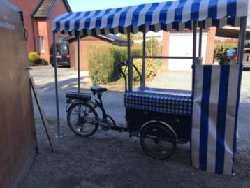 Bakfiets verkoopkraam