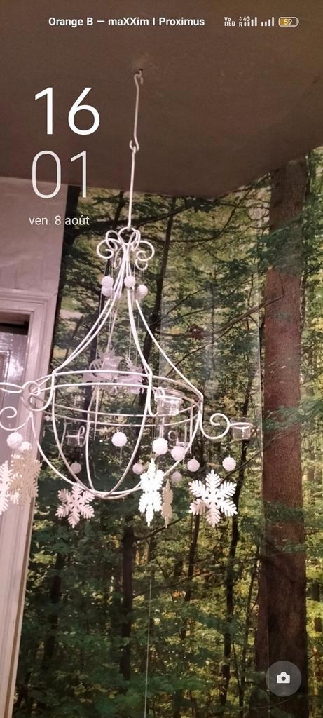 Hangende kaarsen en kroonluchter, Tuin en Terras, Tuinwanddecoratie, Zo goed als nieuw, Ophalen of Verzenden