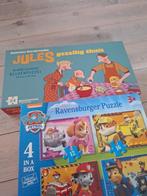 Reuzenpuzzel Jules en Paw patrol 3+, Kinderen en Baby's, Ophalen of Verzenden, Zo goed als nieuw, 2 tot 4 jaar