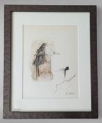 Jan Burssens (1925-2002) Unieke gemengde techniek op papier, Antiek en Kunst, Ophalen