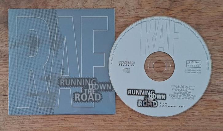 Raf Van Brussel - Running Down The Road, CD & DVD, CD Singles, Comme neuf, Pop, 1 single, Enlèvement ou Envoi