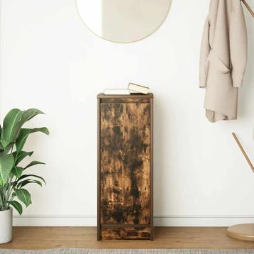 Dressoir 29,5x34x76 cm bewerkt hout gerookt eikenkleurig beschikbaar voor biedingen
