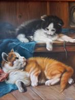 Schilderij poezen katten, Antiek en Kunst, Ophalen