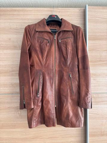 Veste cuir veritable camel taille L (petit L), Autre, Taille 38/40 (M), Comme neuf, Brun