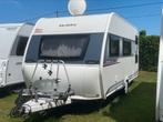 6 persoons caravan Hobby 470 kmf, Bj 2017, Mover, voortent, Schokbreker, Hobby, Bedrijf, Treinzit