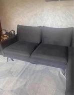 Hoekbank grijs velvet, Huis en Inrichting, Ophalen, Gebruikt, Stof, Modern