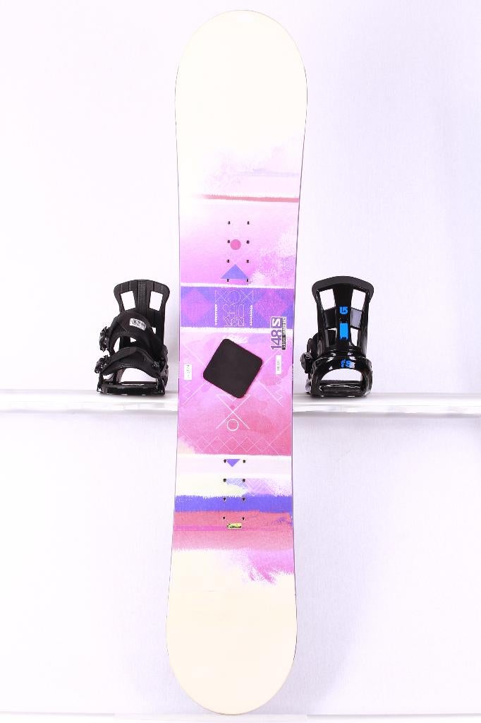 Snowboard 148 pour femmes SALOMON LOTUS blanc/rose, Sports & Fitness, Snowboard, Utilisé, Planche, Enlèvement ou Envoi