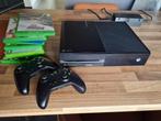 Xbox One +10 topgames +2 draadloze controllers., Games en Spelcomputers, Ophalen, 500 GB, Xbox One, Met 2 controllers